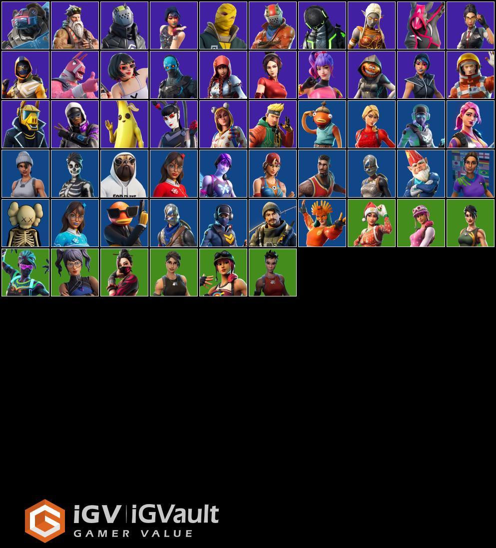 Pc Xbox Skins Black Knight Ikonik The Reaper Omega Og