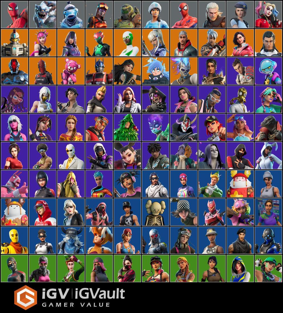 Fa Og Stw Ikonik Glow Skins Pc Psn Xbox Switch Spiderman Gilded