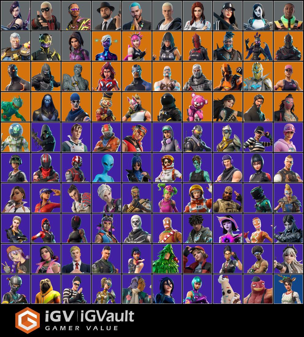 PC PSN NIN 139 Skins OG STW Renegade Raider Og Ghoul Trooper