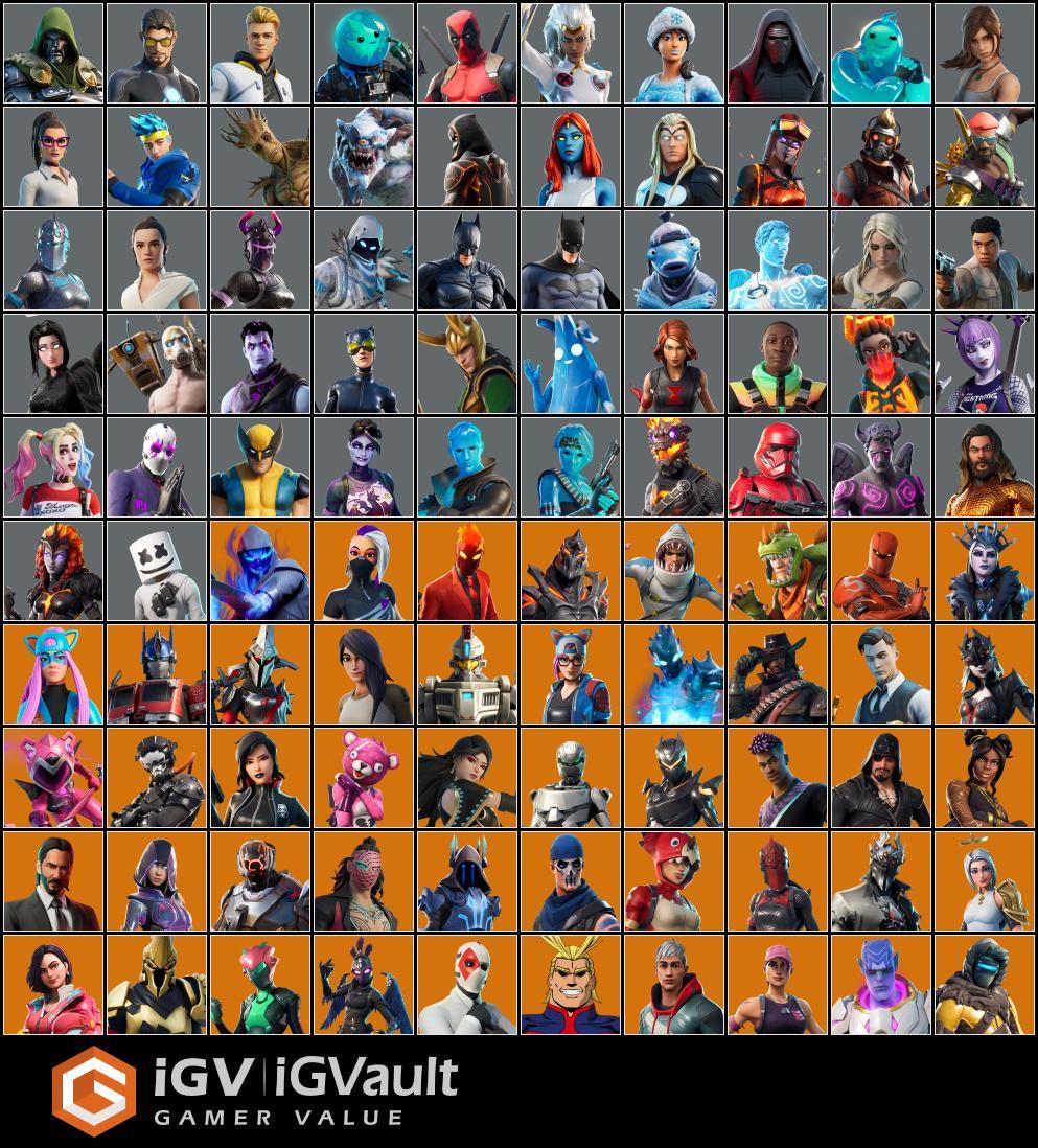 PC PSN NIN 392 Skins OG STW Wonder Eon Galaxy IKONIK