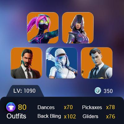 PC PSN XBOX 80 Skins IKONIK Glow Gold Midas John Wick