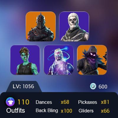 PC 109 Skins Black Knight Galaxy The Reaper Blue Squire