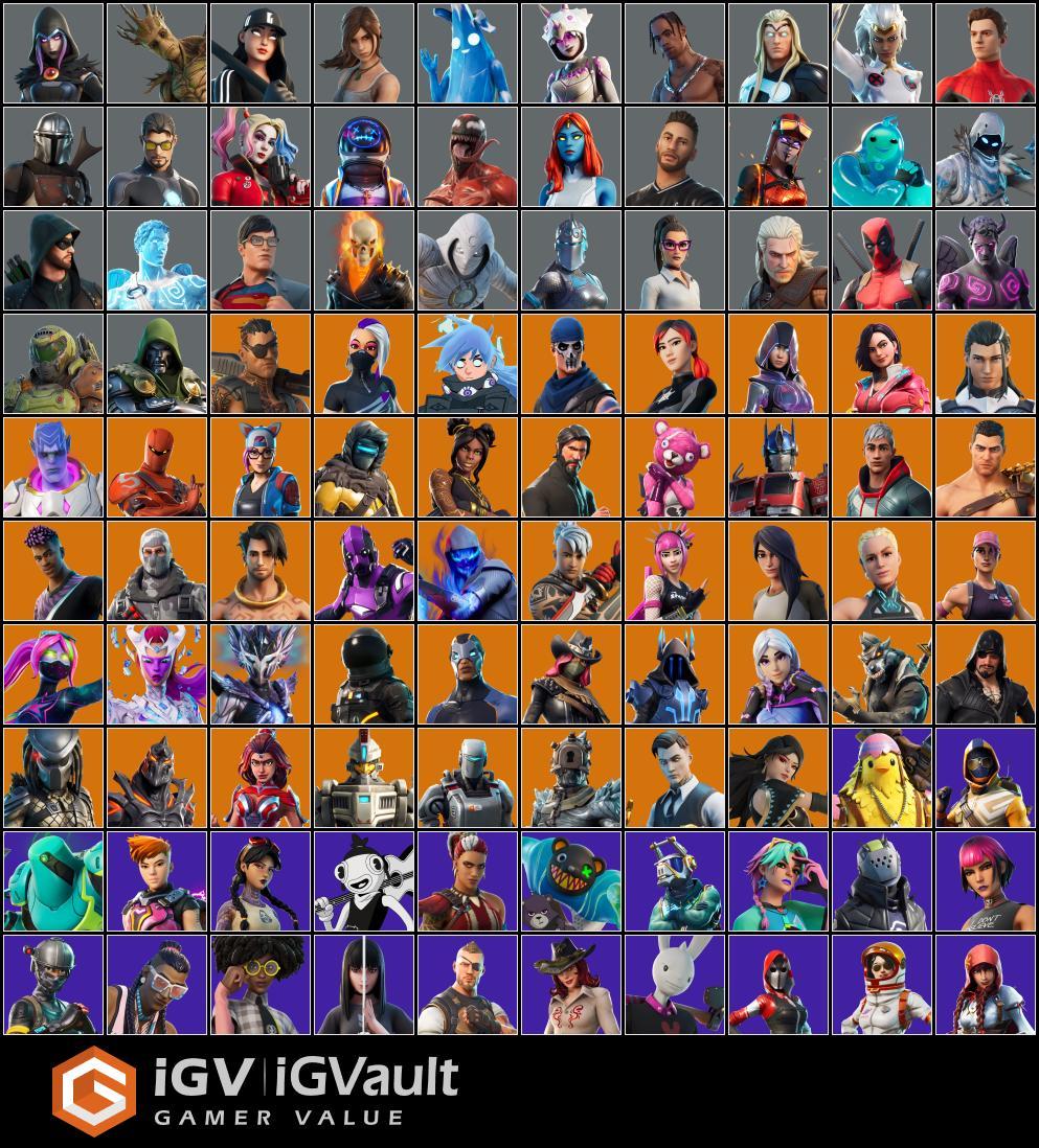 217 SKINS WONDER IKONIK HONOR GUARD MERRY MINT AXE THE REAPER