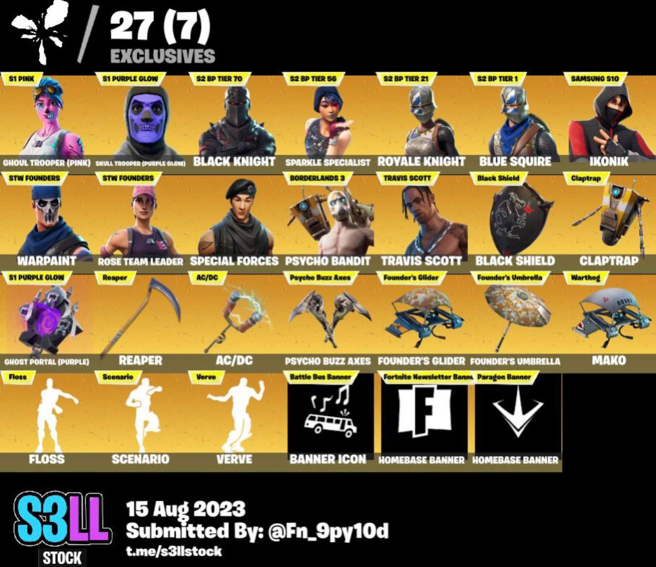 OG GHOUL TROOPER OG SKULL TROOPER IKONIK TRAVIS SCOTT BLACK