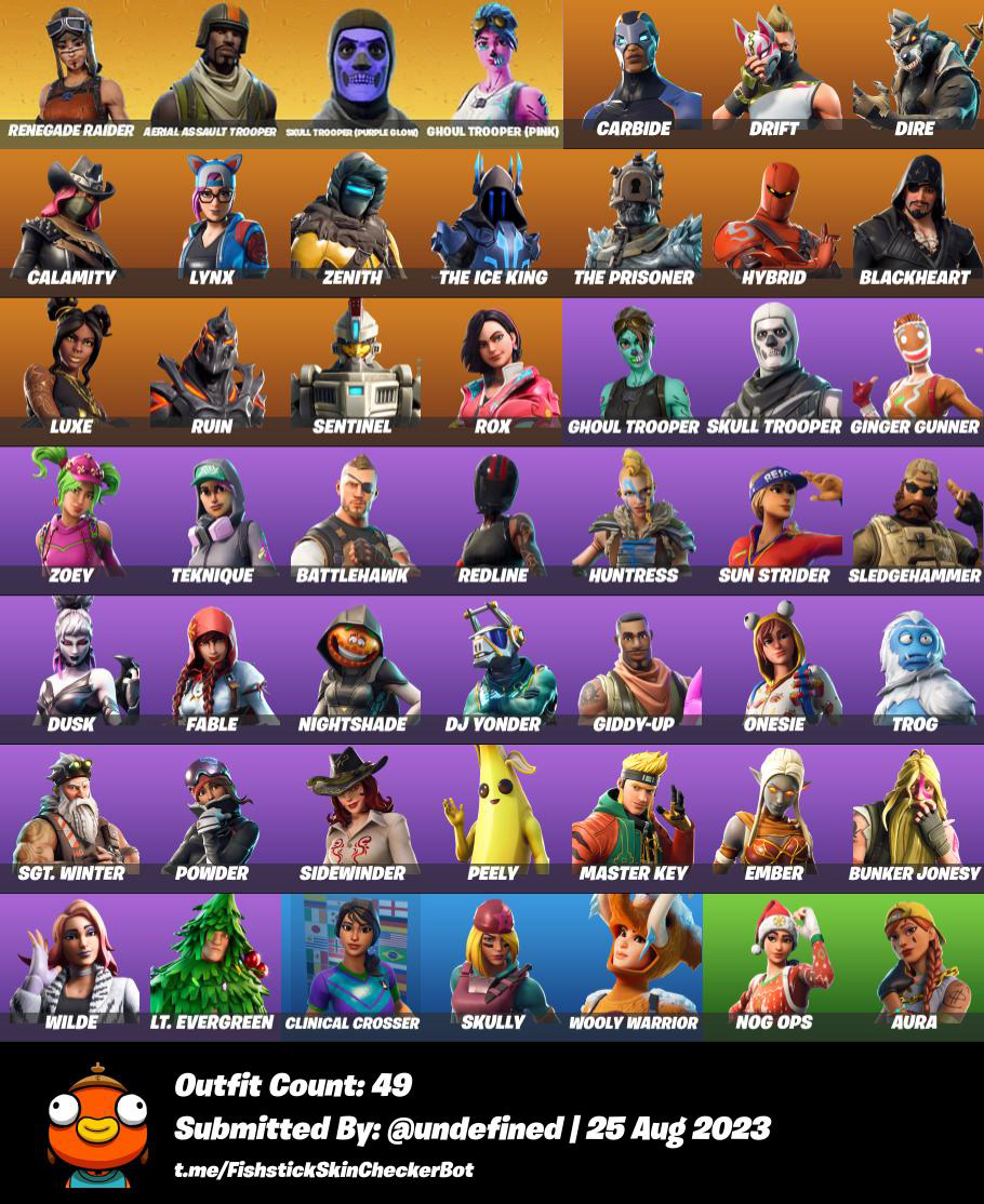 Skins Renegade Raider Aerial Assault Trooper Og Skull Trooper