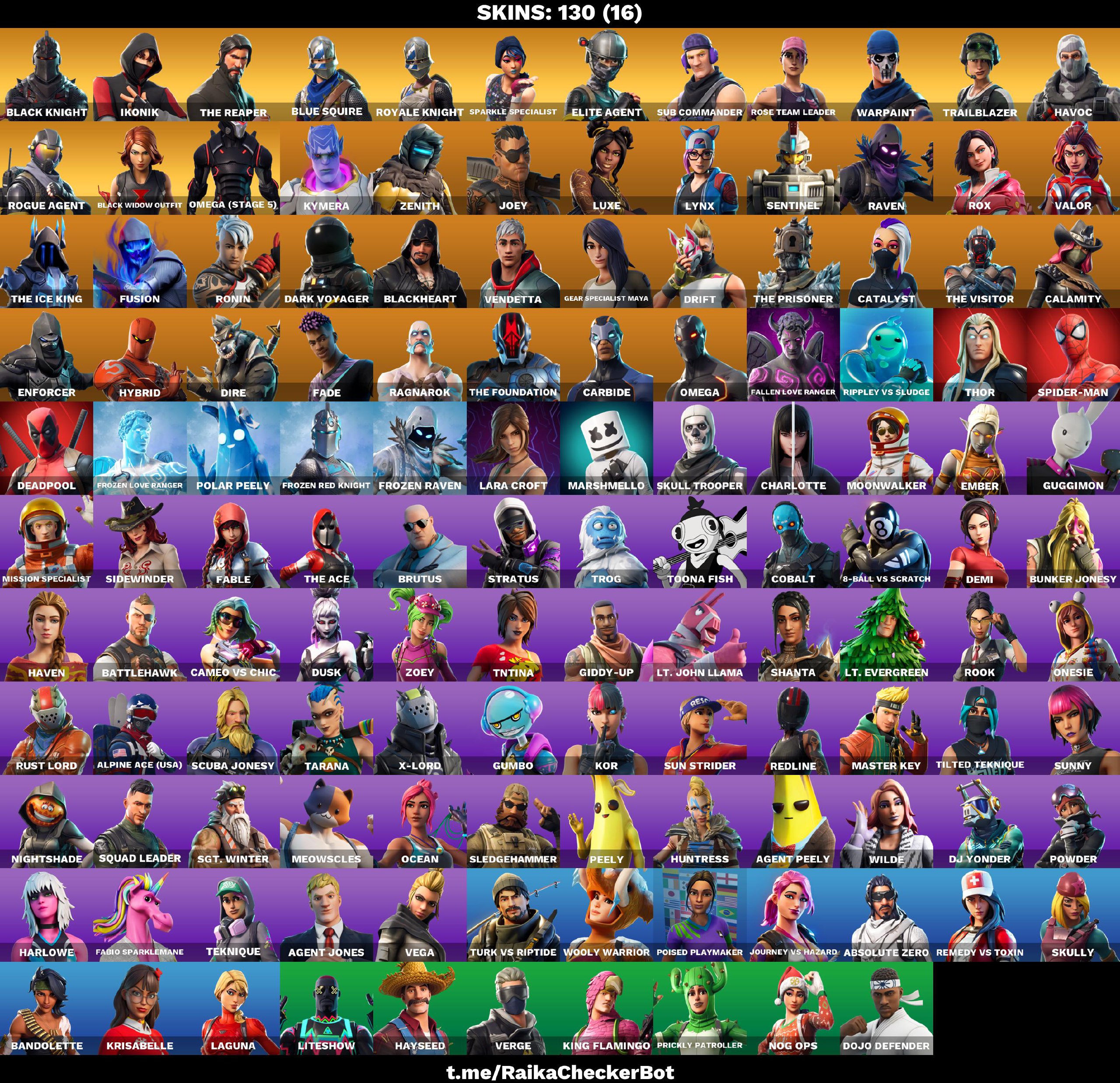 Black Knight Skins Ikonik Floss The Reaper Og Stw Mako Max