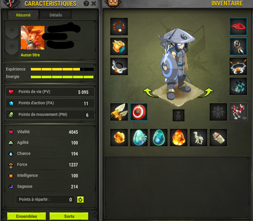 Iop Stuff Do Cri Terre Skin X Dofus Kamas Parcho All Abo