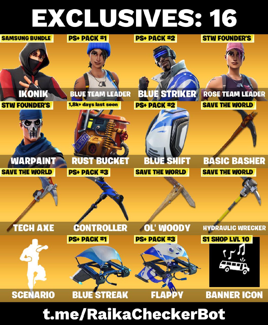 Pc Xbox Skins Ikonik Blue Team Leader Blue Striker Rust