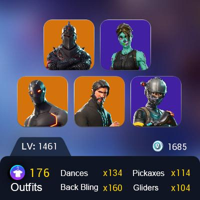 [PC&NINTENDO&XBOX]176 skins/Black Knight/The Reaper/Old PVE/Sparkle/Blue Squire/Prodigy/Tabulator/Leviathan/Floss/Take The L/More OG/Full Access
