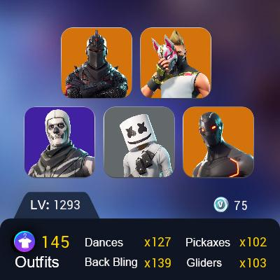 [PC/XBOX] 145 skins | OG STW | Black Knight | Aerial Assault One (AA1) | The Reaper | Blue Team Leader | Blue Squire | Royale Knight | 75 VB