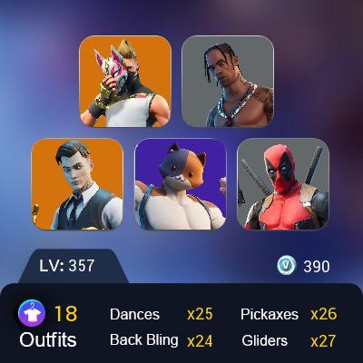 PC PSN XBOX NINTENDO FA 18 SKINS OG STW TRAVIS SCOTT ROSE TEAM