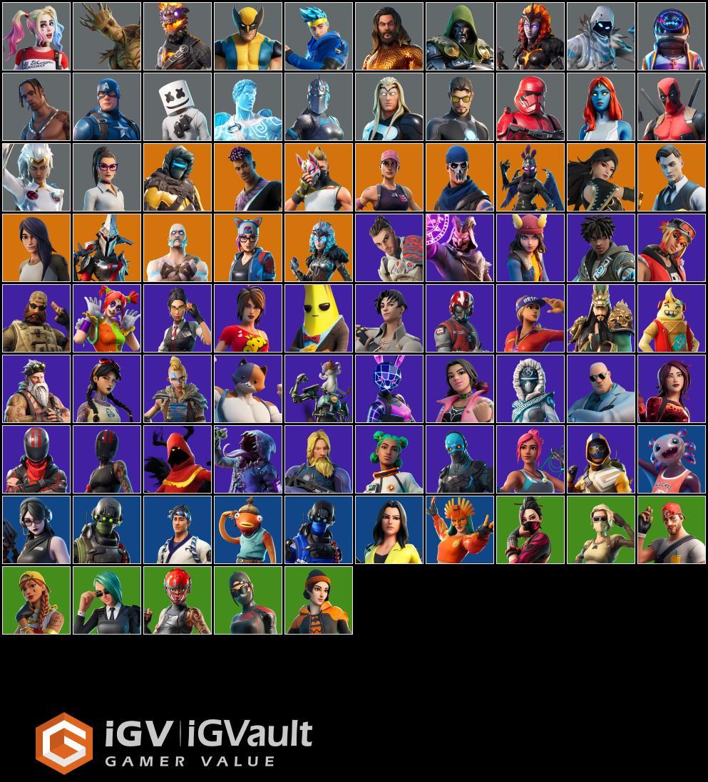 Full Access. Fortnite 80 skins . Travis Scott . Astro jack . Harley ...