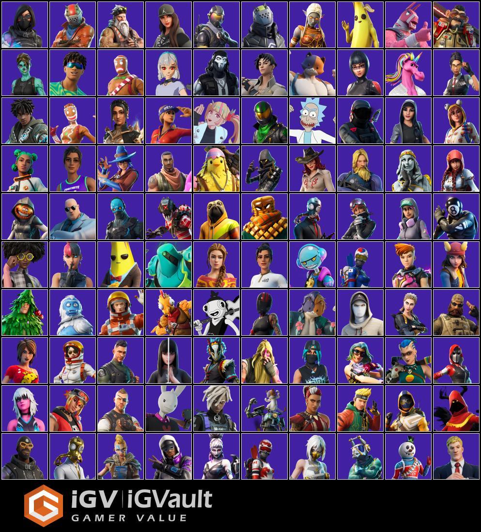 310 skins | Rogue Spider Knight | Travis Scott | Astro Jack | Gold Brutus | Gold TNTina | Gold Midas | Gold Meowscles | Rogue Agent | 