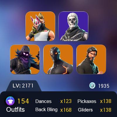 PC fa 154 skins The Reaper | Take The L | Rogue Spider Knight | Omega (stage 5) | Elite Agent | Skull Trooper | OG STW DELUXE