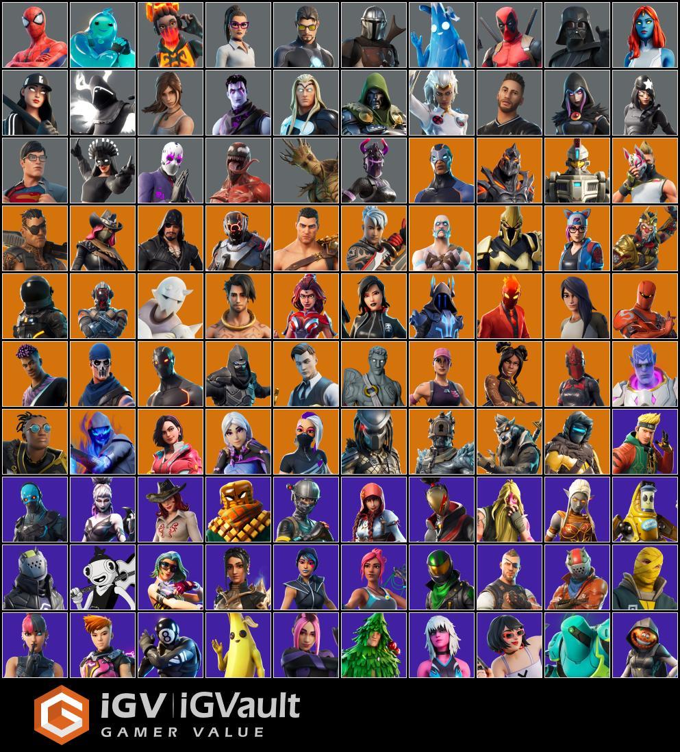 fortnite og acount +180 skins season1 mako/ minty axe/ leviathan axe ...