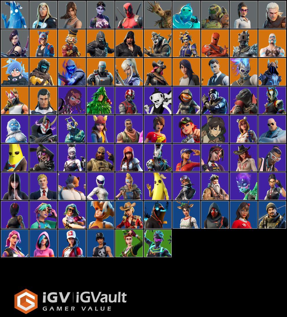 Fortnite 86 skins / full access / Drift / Eren Jaeger / Nezumi ...