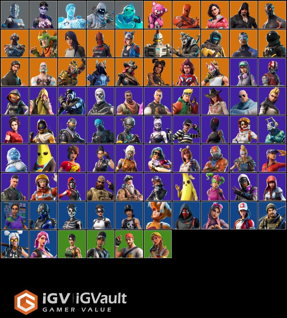 PSN/Xbox/PC/Nintendo / 86 Skins / The Reaper / 108 Emotes / Fresh /Jabba Switchway /Take The L /Rambunctious /Omega /Ragnarok /Full Email Access