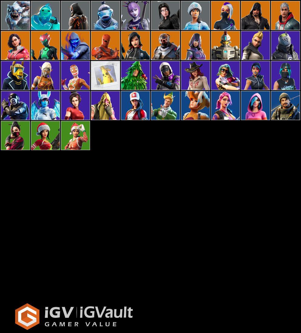 FORTNITE . Full access 43 skins . Glow . Shadow Ark . Shiver . Demi .  Molten Omen . Singularity . Sorana . Zu21 - iGV