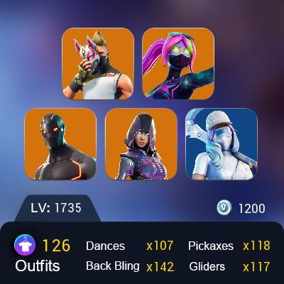 Stacked Ikonik Rare Fortnite Account for sale online