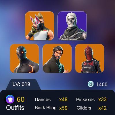 To avoid disputes please read the description / Only Play PC / OMEGA (STAGE 5);GILDED SKULL TROOPER;WUKONG ;LYNX STAGE 4 / cdunn