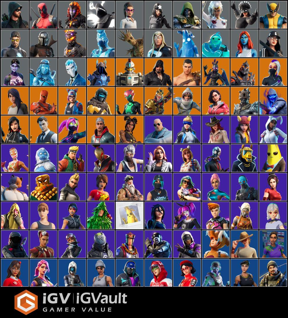 Full Access [pc Xbox] 129 Skins Neo Versa Merry Mint Axe Gold