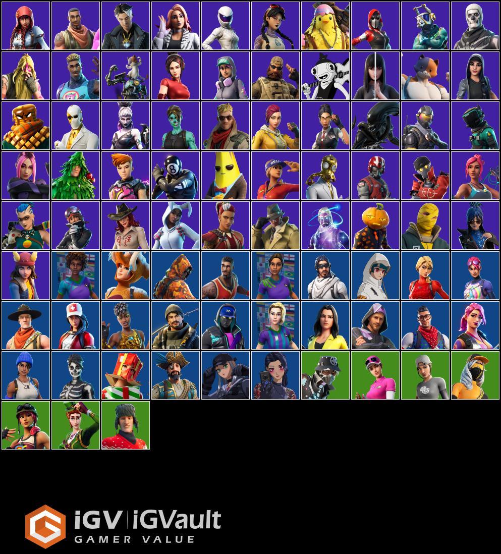 [PC] 183 skins | OG STW | Galaxy | Blue Team Leader | Gold Midas | Prodigy | Rogue Agent | John Wick | Rox (Stage 5) | Vendetta (Stage 5) | 