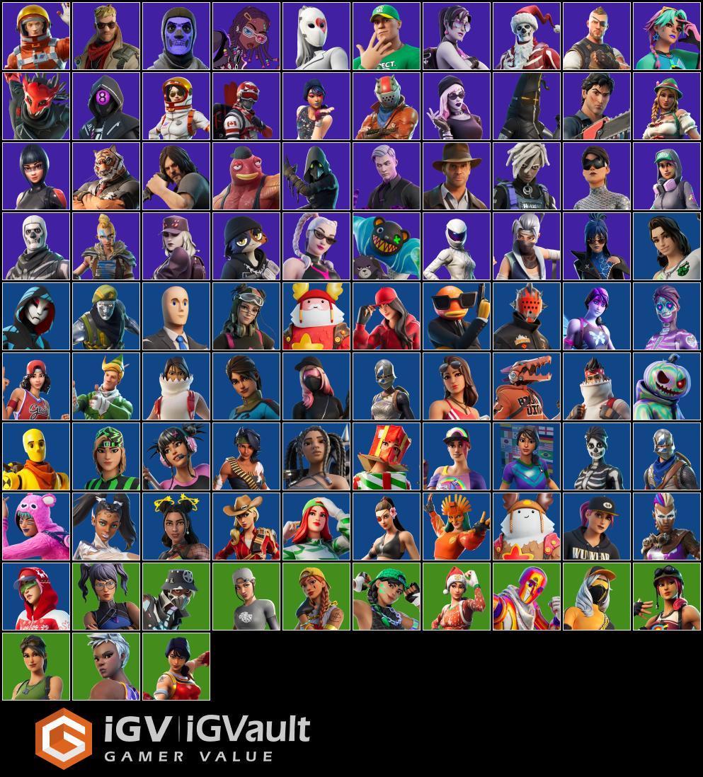 OG SKULL TROOPER ( PINK ) / BLACK KNIGHT / 401 EMOTES / 2200 V-BUCKS ...