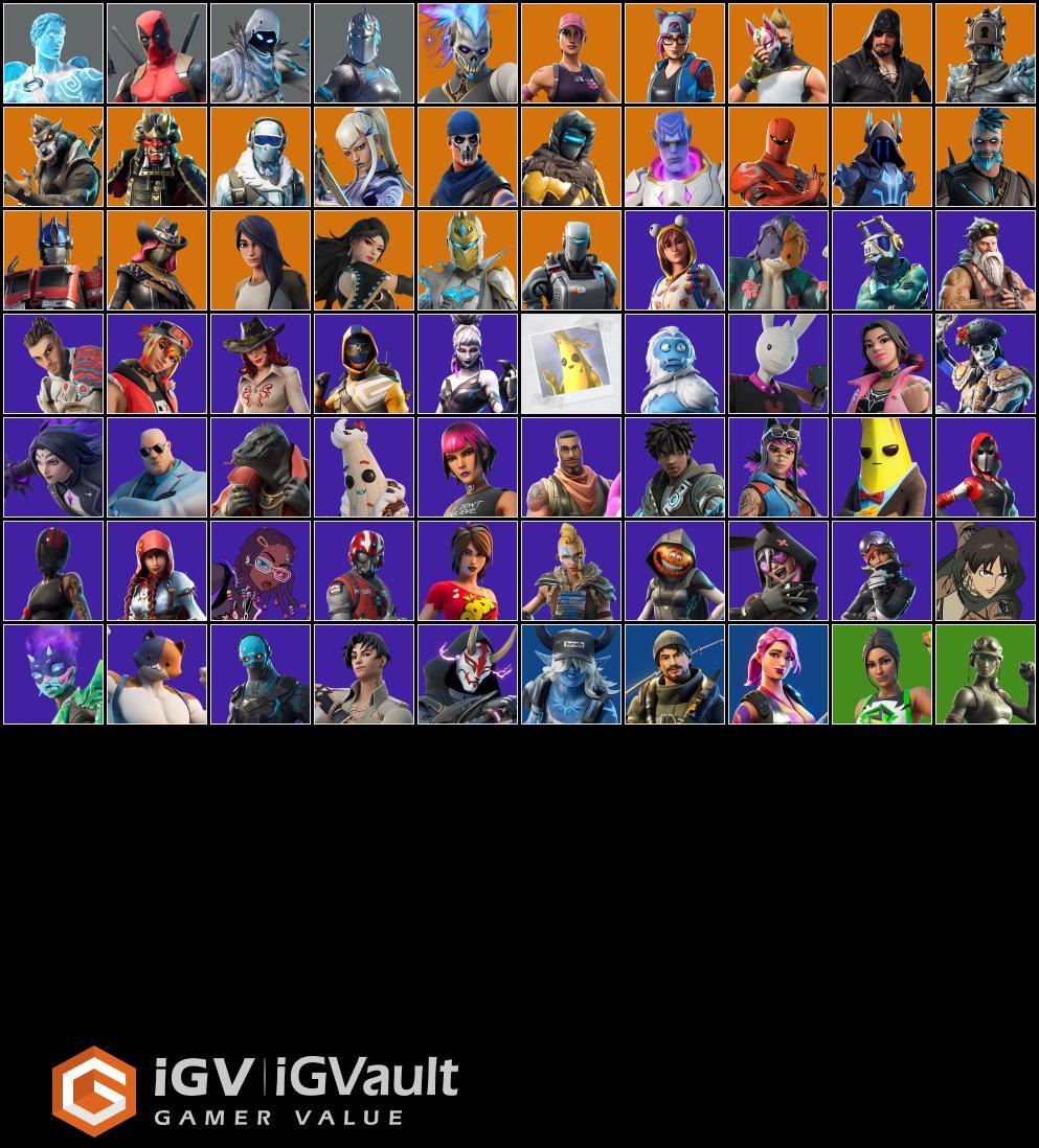 70 Skins Warpaint/Frostbite/Trog/Dante/Eren Jaeger/Purradise Meowscles/Guggimon/Kymera/Spectra Knight/Optimus Prime///Email changeable 3/25/2024