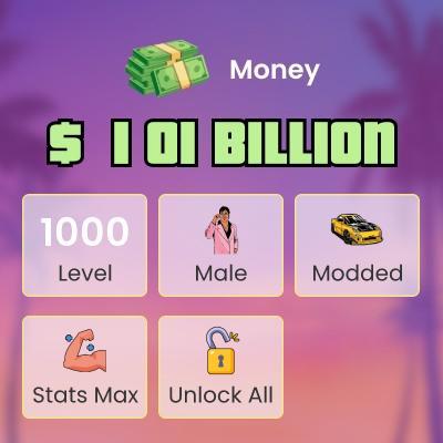 [Rockstar PC ONLY] 1000 LVL / 10 BILLION MONEY $ ID:663