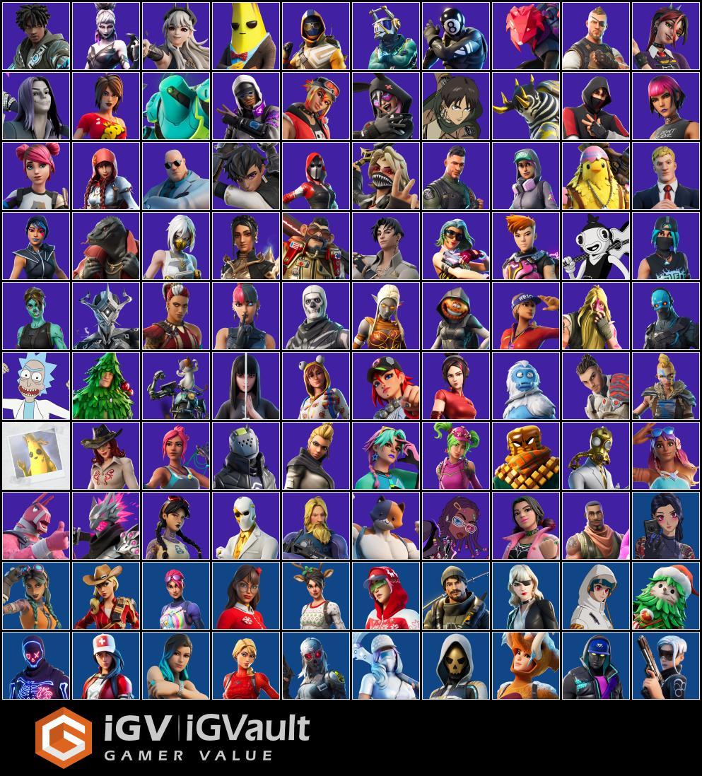 222 Skins/Full mail access/Ikonik/For all platforms/Glow/Old Stw/Omega/Carbide Stage 5/Golden Midas/Safe&Stacked Account/Rare Banners