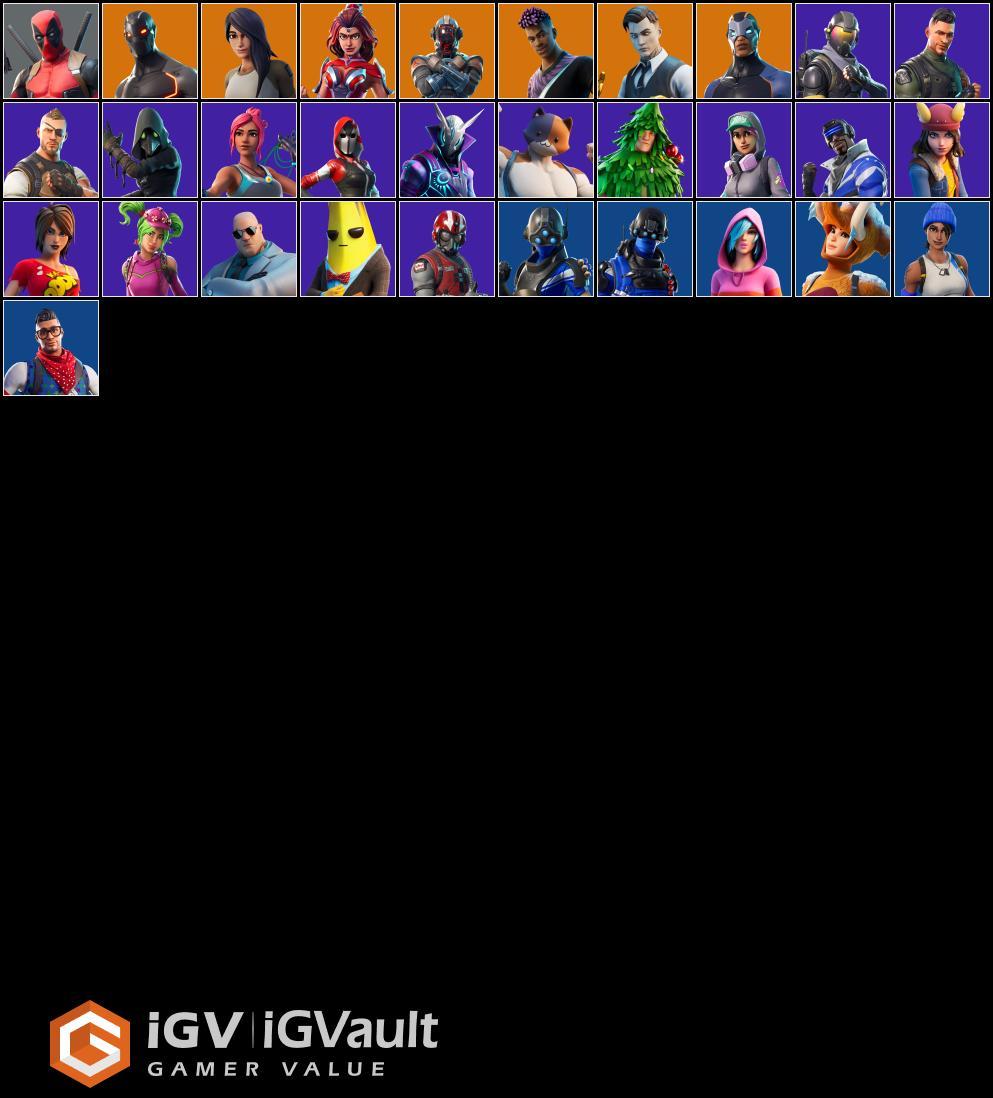 [PC/PSN/XBOX] 31 skins | Omega | Gold midas | Rogue Agent | Trilogy | Prodigy | Valor | The Visitor | SnowFlake | Battle Bus | Blue Team Leader