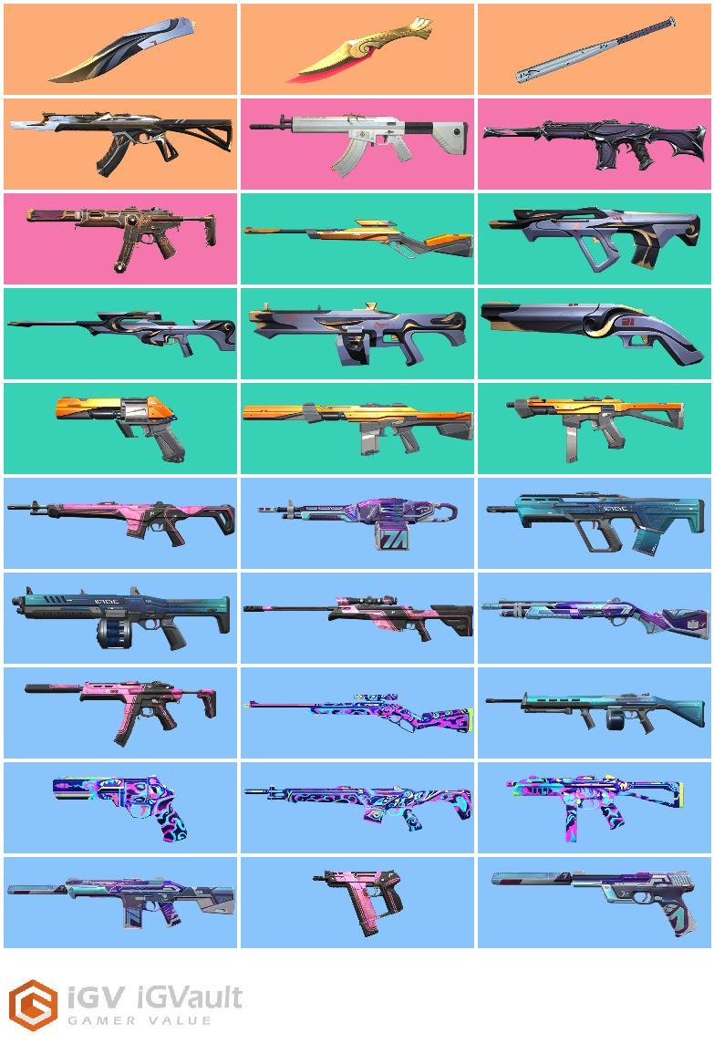 EU / 30 TOP SKINS + 3 KNIFE [ Radiant Crisis 001 Baseball Bat