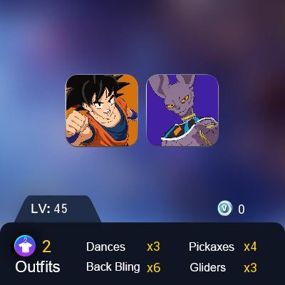 Fortnite | 2 skins-[Son Goku/Beerus] | read the description |