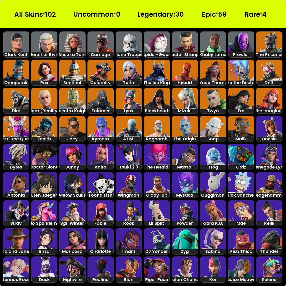  pc psn xbox 102 skins stage 4 sandstone joey hybrid stage 4