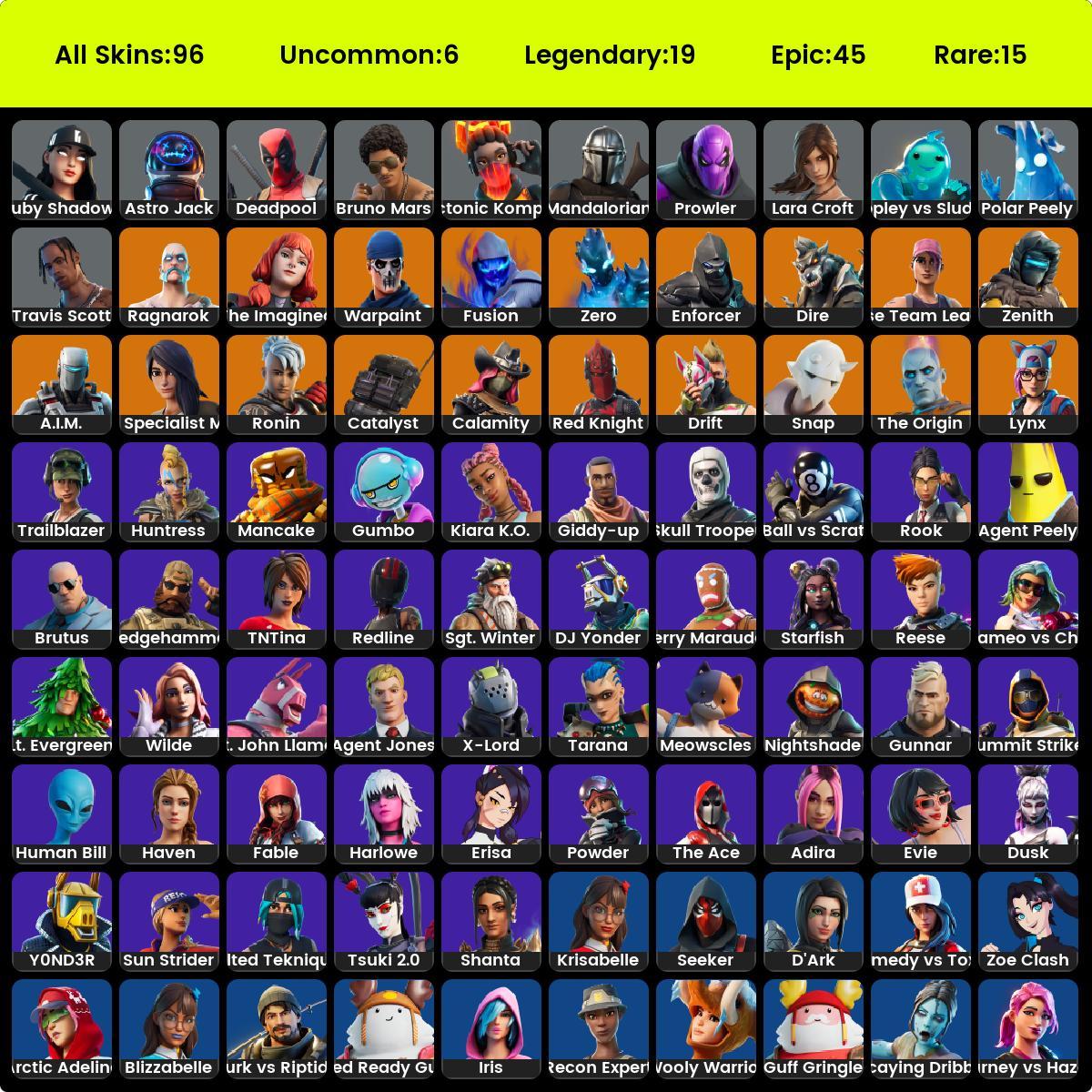 96 skins | OG STW | Travis Scott | Astro Jack | Trailblazer | Drift ...