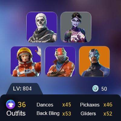 SWITCH/PC 36 SKINS: Take The L | Skull Trooper | Dark Bomber | Peter ...