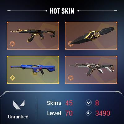 EU VALORANT/Best Price/Hot Skins/Best Agents/Good Level/Instant Delivery