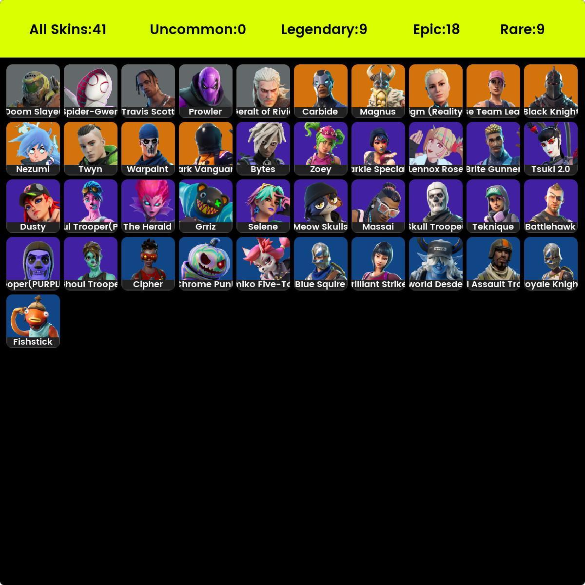 [PC/XBOX] 39 skins | OG STW | Og Ghoul Trooper | Og Skull Trooper ...