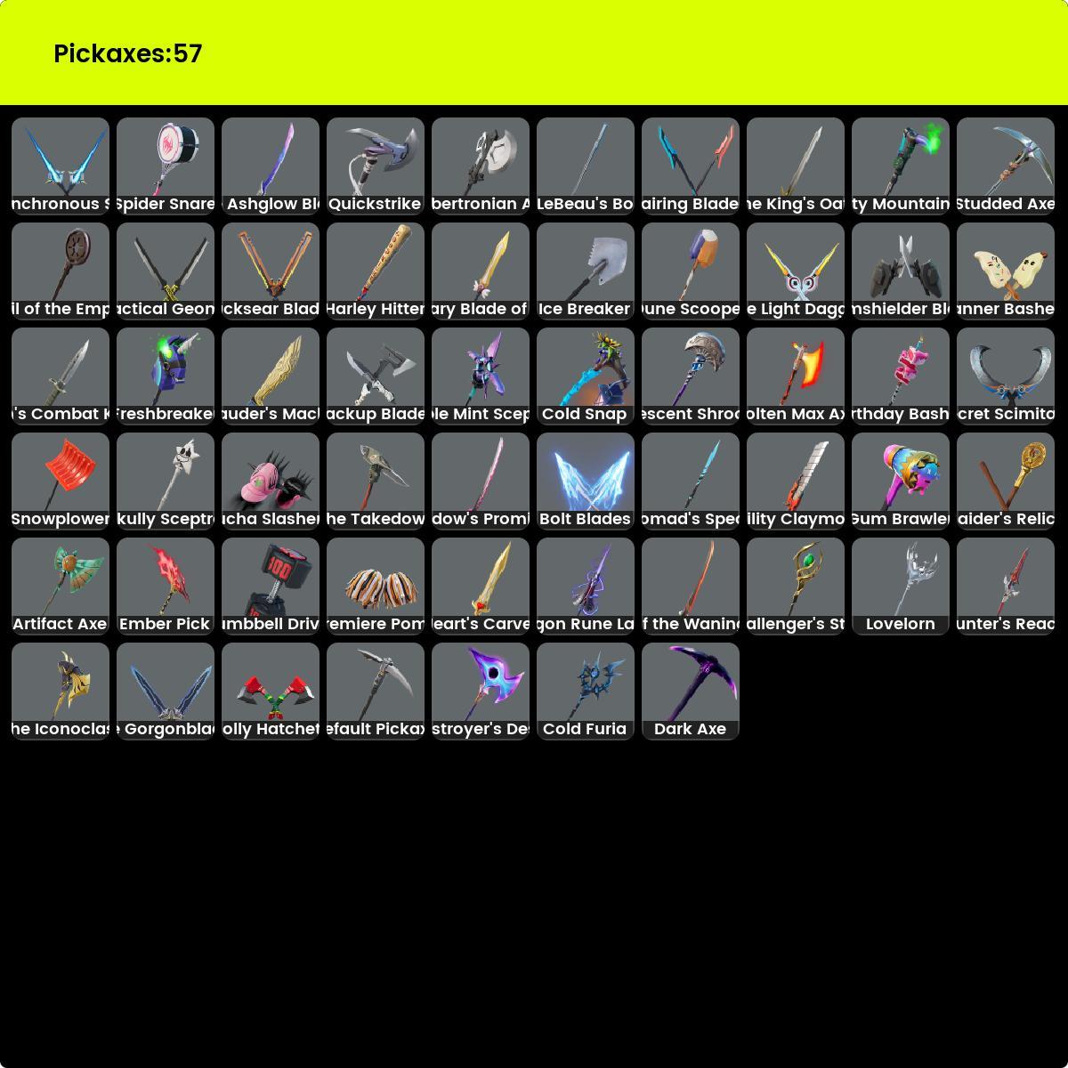 FULL ACCESS [PC/PSN] 38 skins, Polarity; Snap; Malik; Optimus Prime; Era; Dark Wild Card; Dark Jonesy; Dark Red Knight; 0 VB