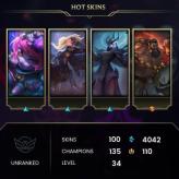 EUW / 135 champs / 100 skins > 90% OFF