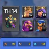 town hall 14 good for donations troops - 3 hero skin