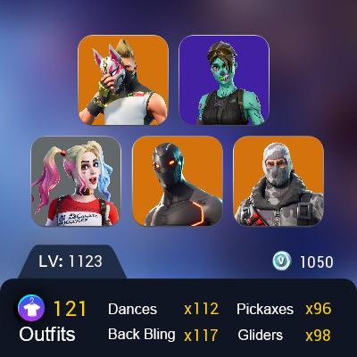 121 skins | OG STW | Havoc | Trailblazer | Sub Commander | Sentinel ...