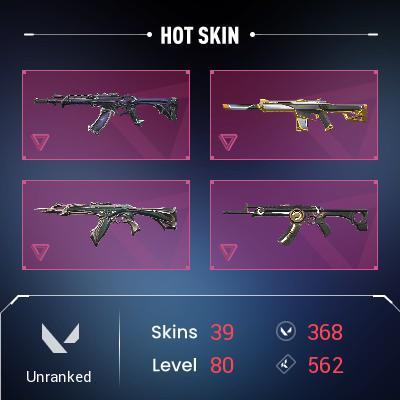 39 skins . Reaver Vandal . Forsaken Vandal . Radiant Crisis 001