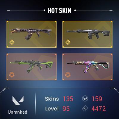 NA VALORANT 134 Skins/Can't change email/No Mail Access/Can't change password/READ DESCRIPTION BEFORE BUYING/Instant Delivery/