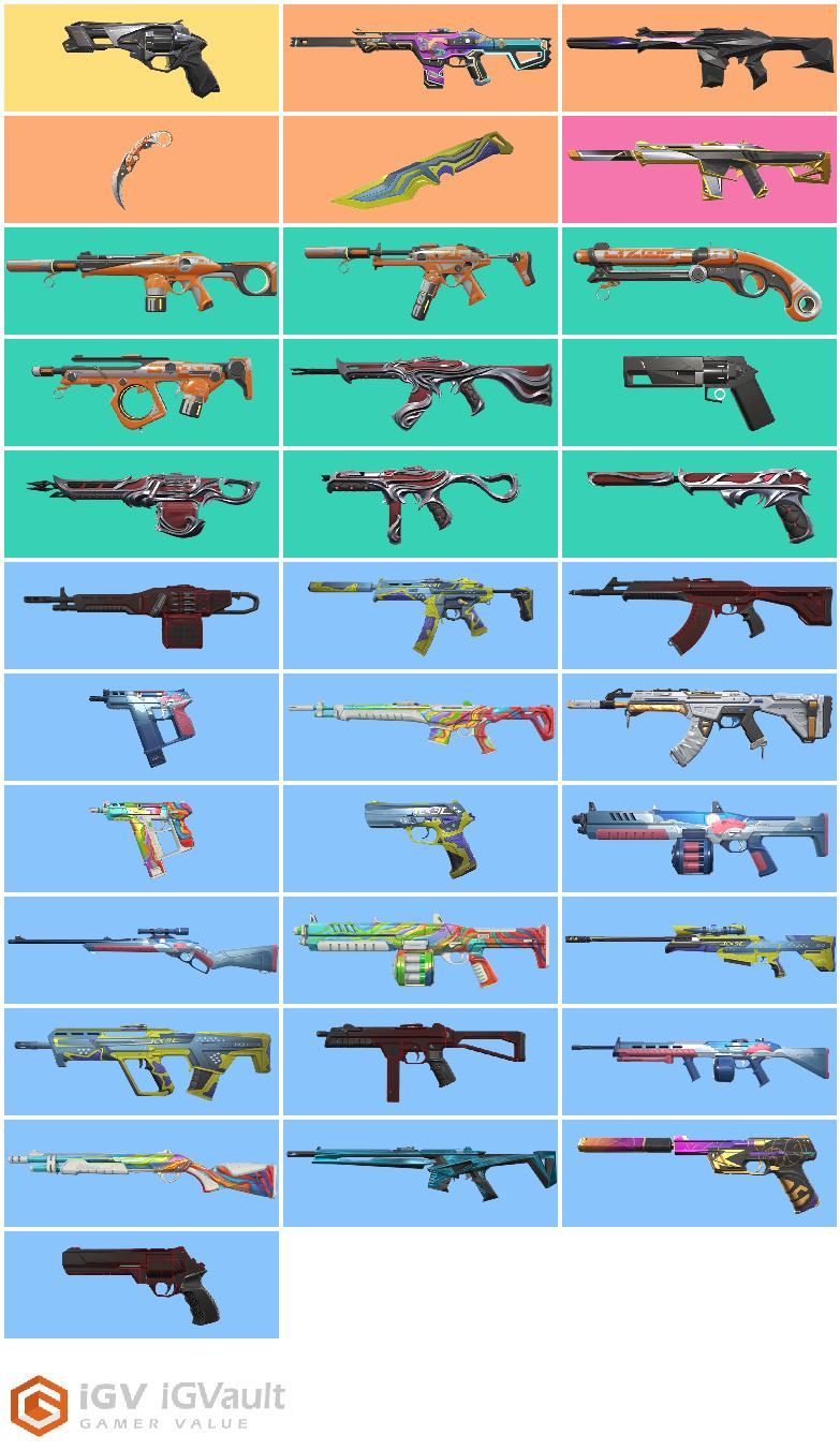 EU / 32 Skins / Glitchpop Phantom / Prime Phantom / Protocol Sheriff ...