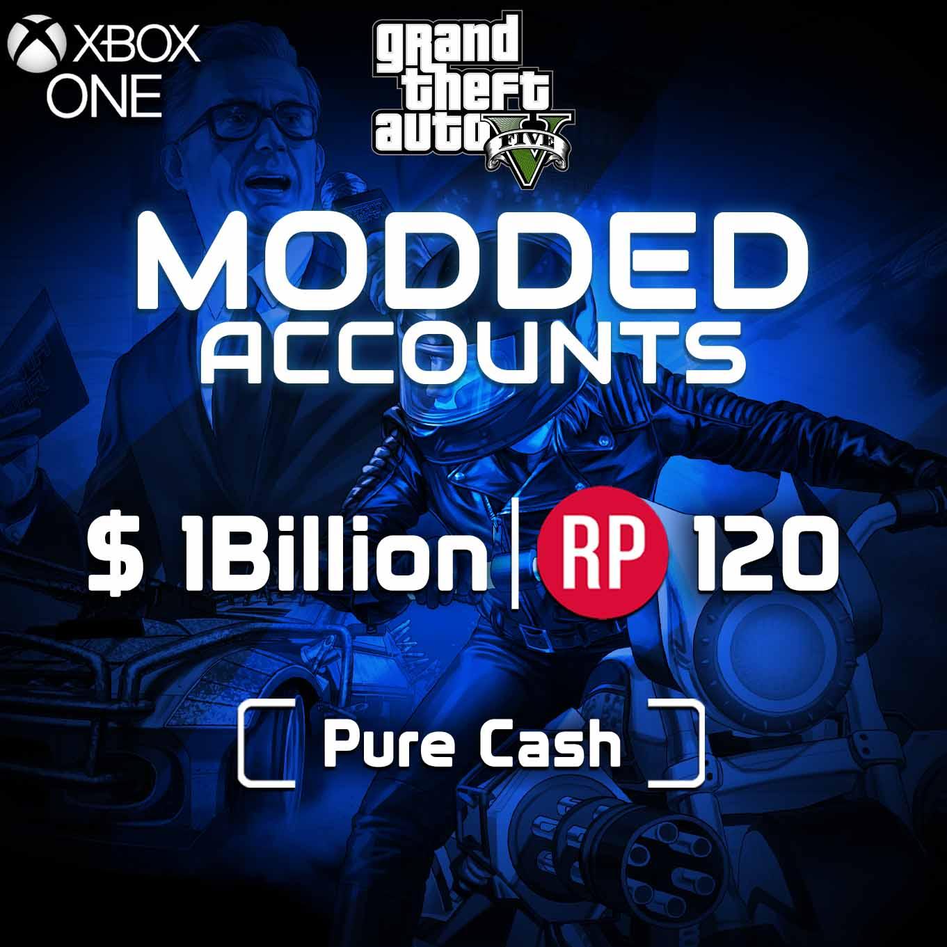 XBOX ONE with 1 Billion PURE CASH RP Rank 120 Exclusive Gta 5 Online Properties Instant delivery