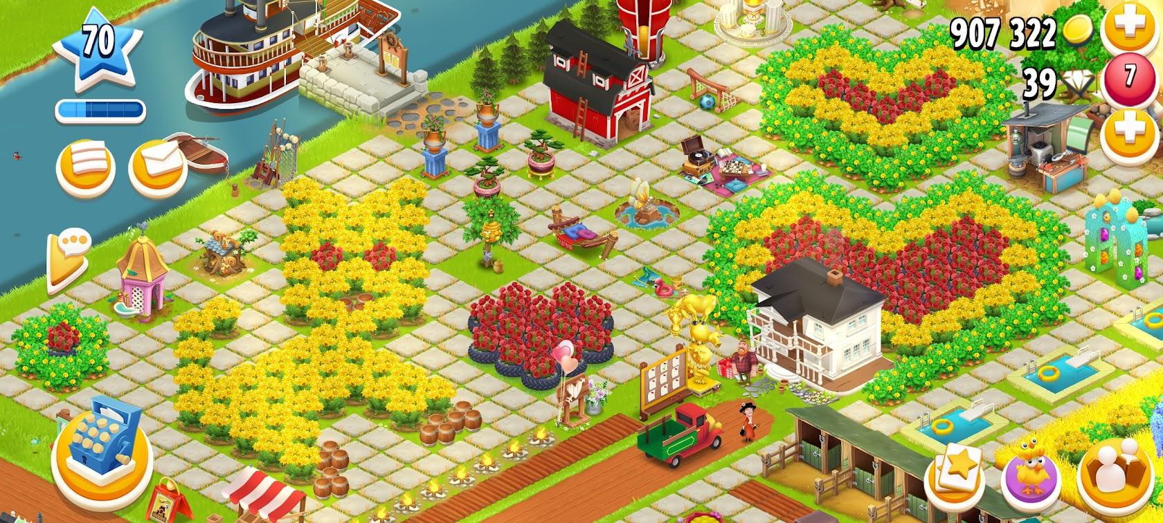 D56 Hayday Level 70 - Barn Storage 4600 Silo Storage 1050 Coins 900K+ looks  So beauty farm on Android - iOS - iGV