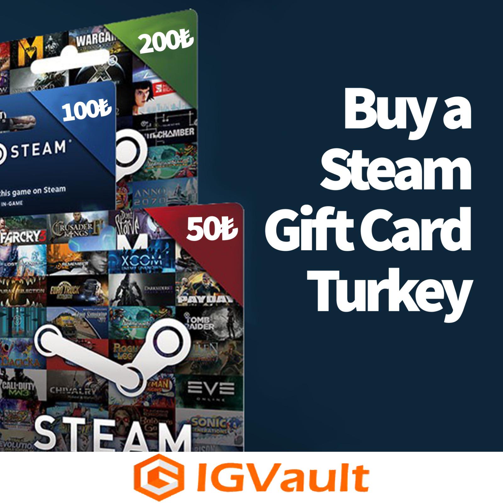 Steam Gift Card 100 TL Turkey Code - Instant Email Delivery - Discounted  Price