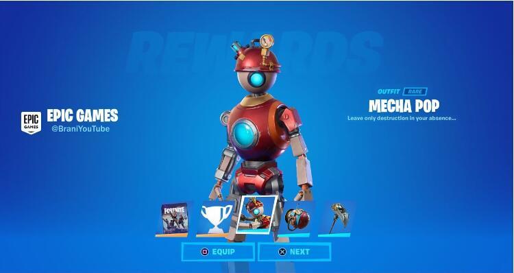 Fortnite Mecha Pop Packxbox Pc Psn Epic Games Key Global Igv 5290