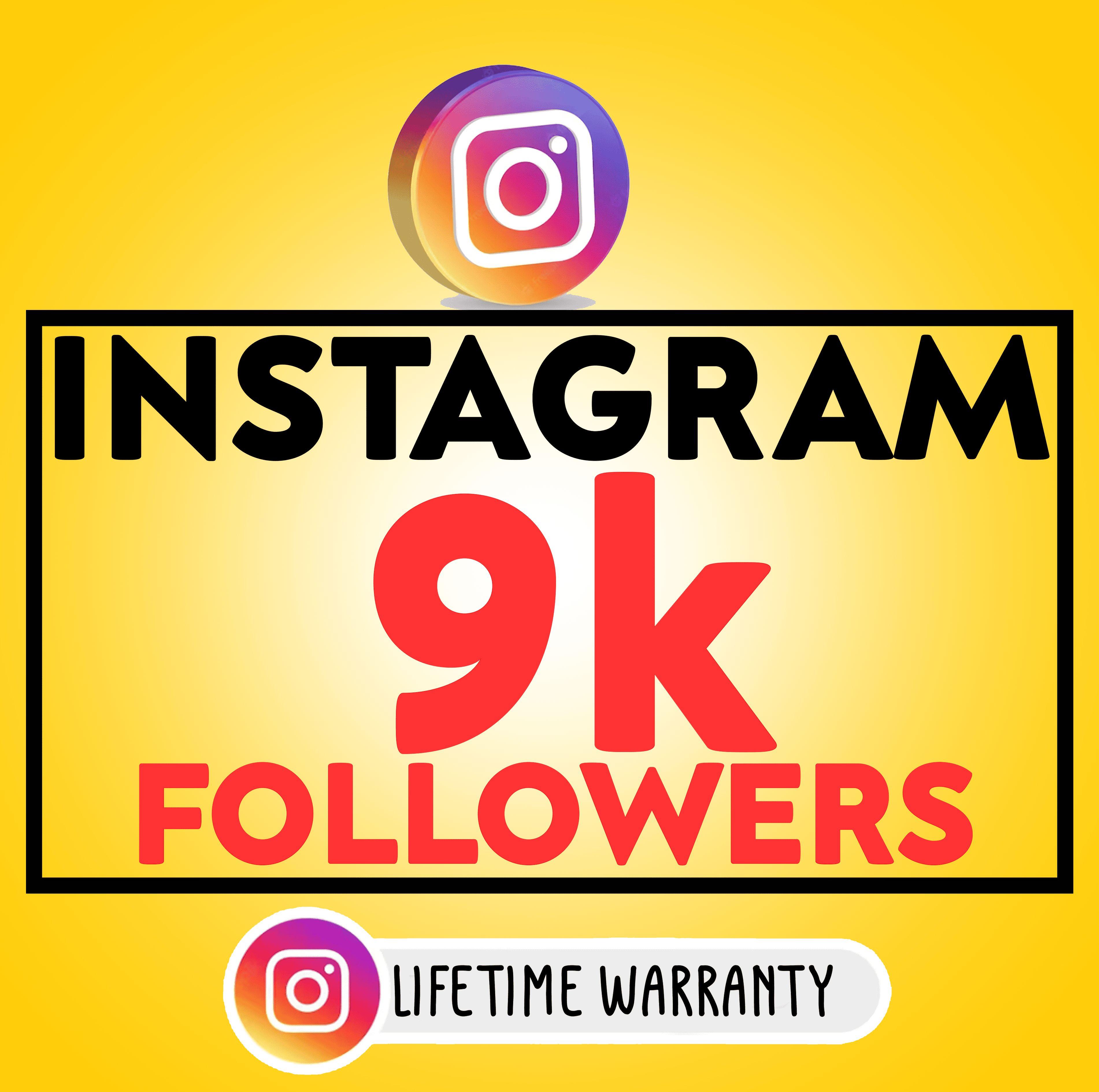 9k (9000) Instagram Followers - Instagram Service Available With Lowest ...